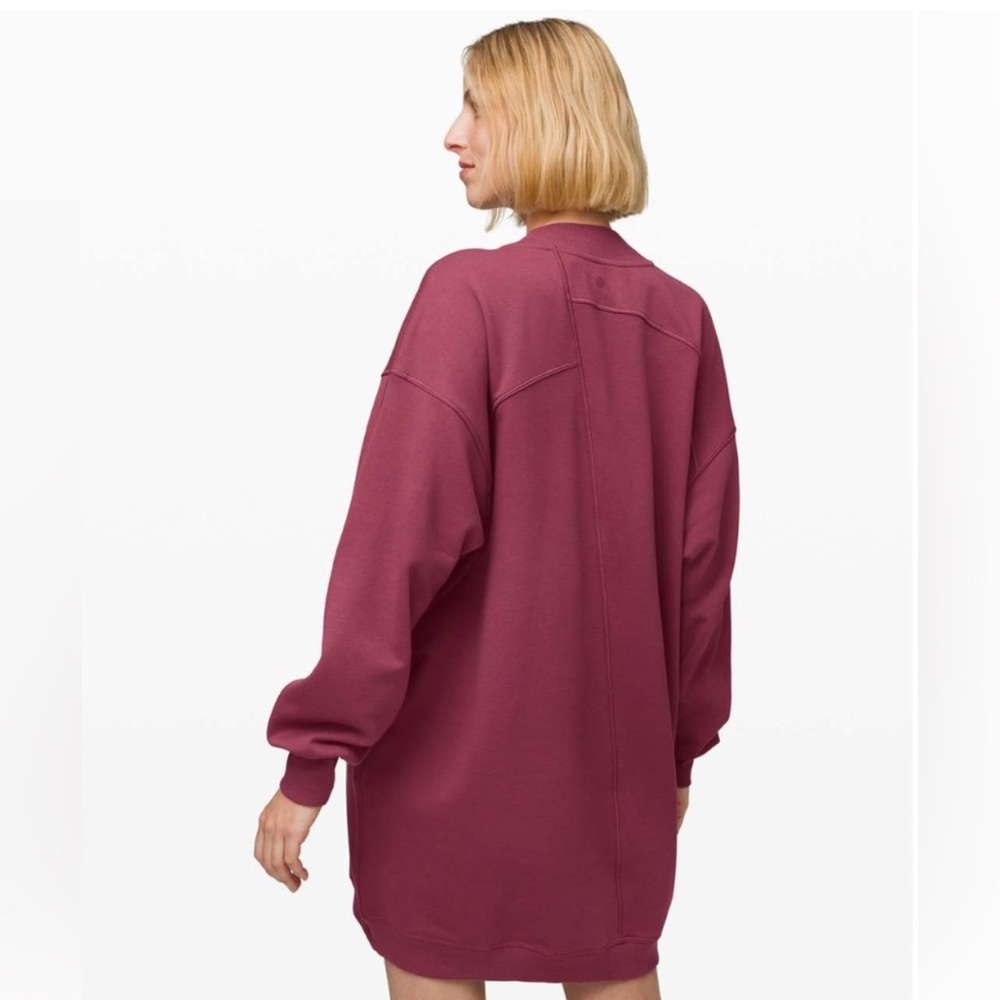 Lululemon Broken Beats Sweater Dress Plumful size xs - Picture 2 of 6